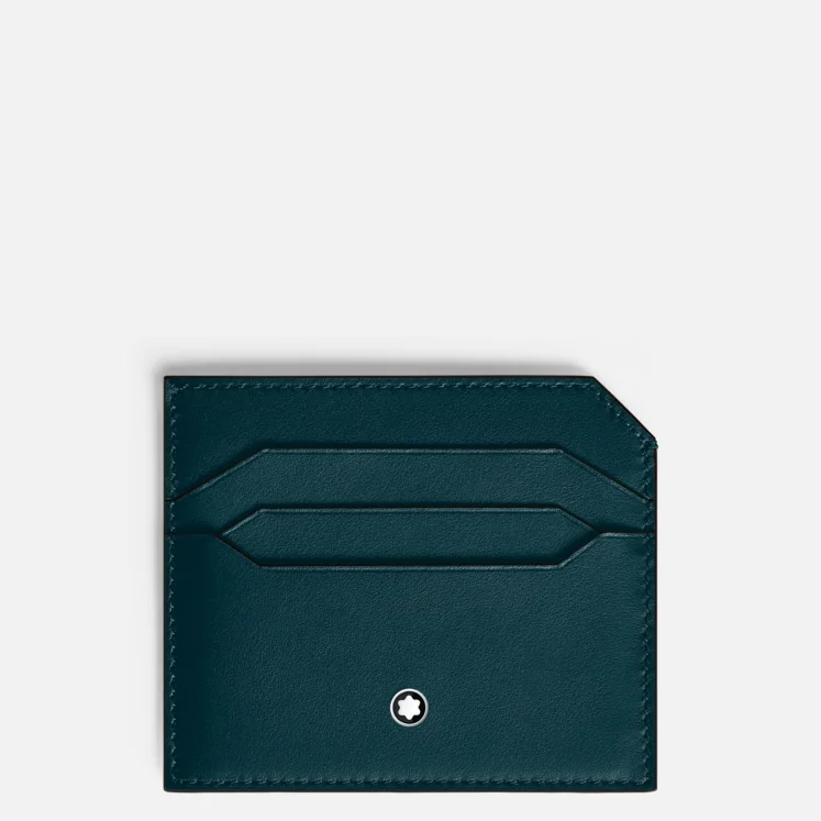 Montblanc Soft Card Holder 6cc Dark Pool - Pencraft the boutique