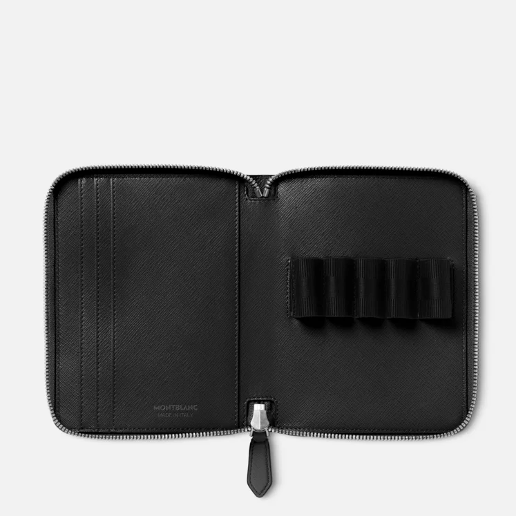 Montblanc Sartorial 5 Pen Pouch Zip Black - Pencraft the boutique