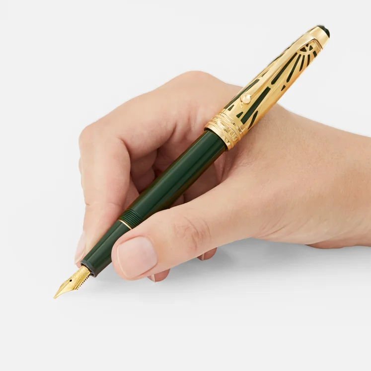 Montblanc Meisterstuck The Origin Collection Classique Doue Green Fountain Pen - Pencraft the boutique