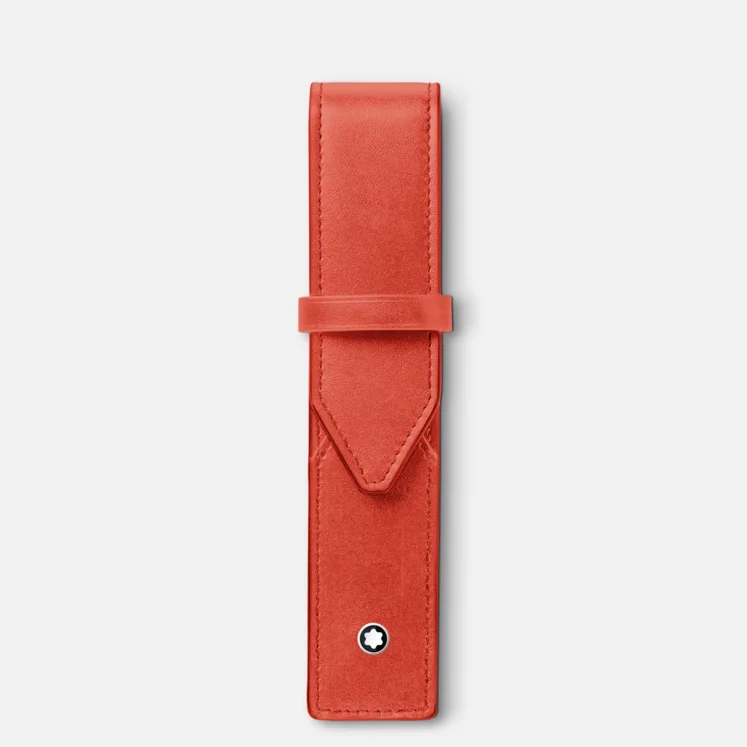 Montblanc Meisterstuck 1 Pen Pouch Coral - Pencraft the boutique