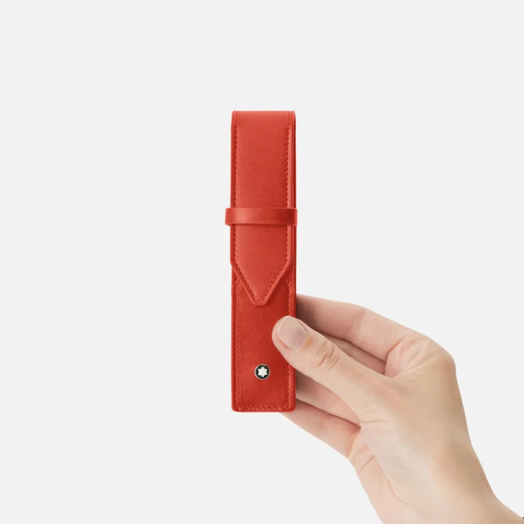 Montblanc Meisterstuck 1 Pen Pouch Coral - Pencraft the boutique