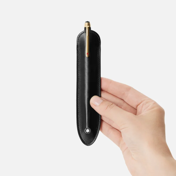 Montblanc Meisterstuck Pen Sleeve 1 Black - Pencraft the boutique