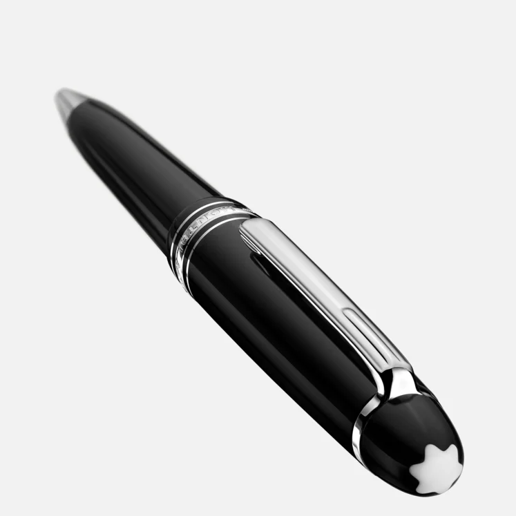 Montblanc Meisterstuck Midsize Black Platinum Ballpoint - Pencraft the boutique