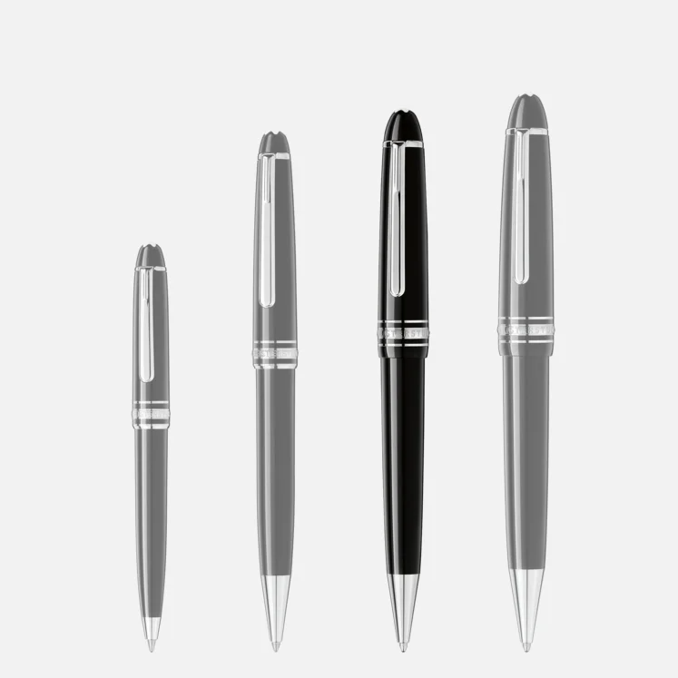 Montblanc Meisterstuck Midsize Black Platinum Ballpoint - Pencraft the boutique
