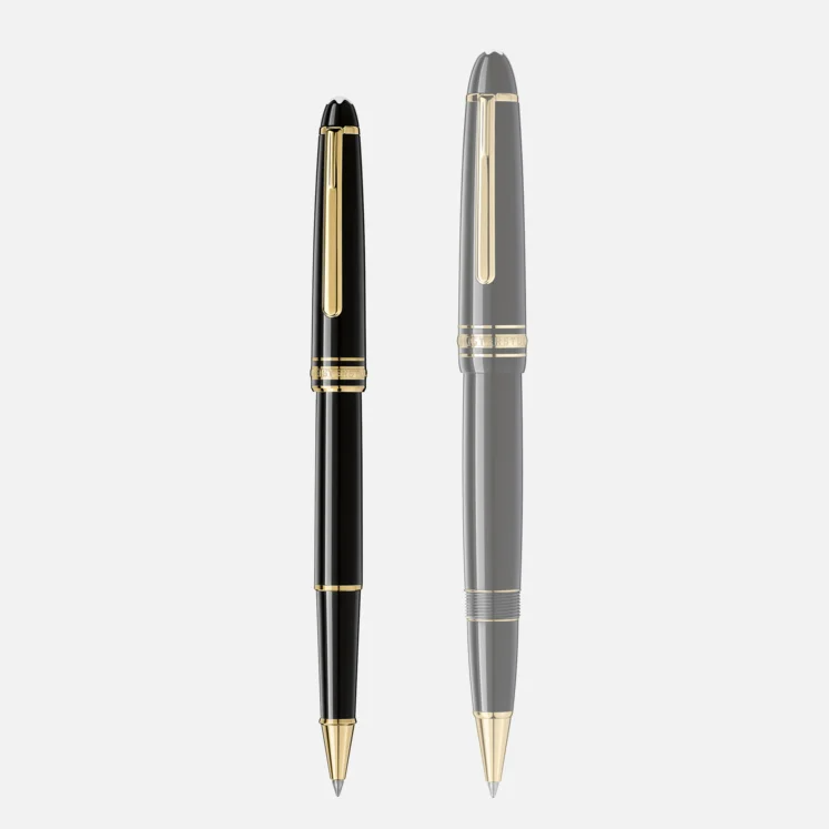 Montblanc Meisterstuck Classique Black Gold Rollerball - Pencraft the boutique