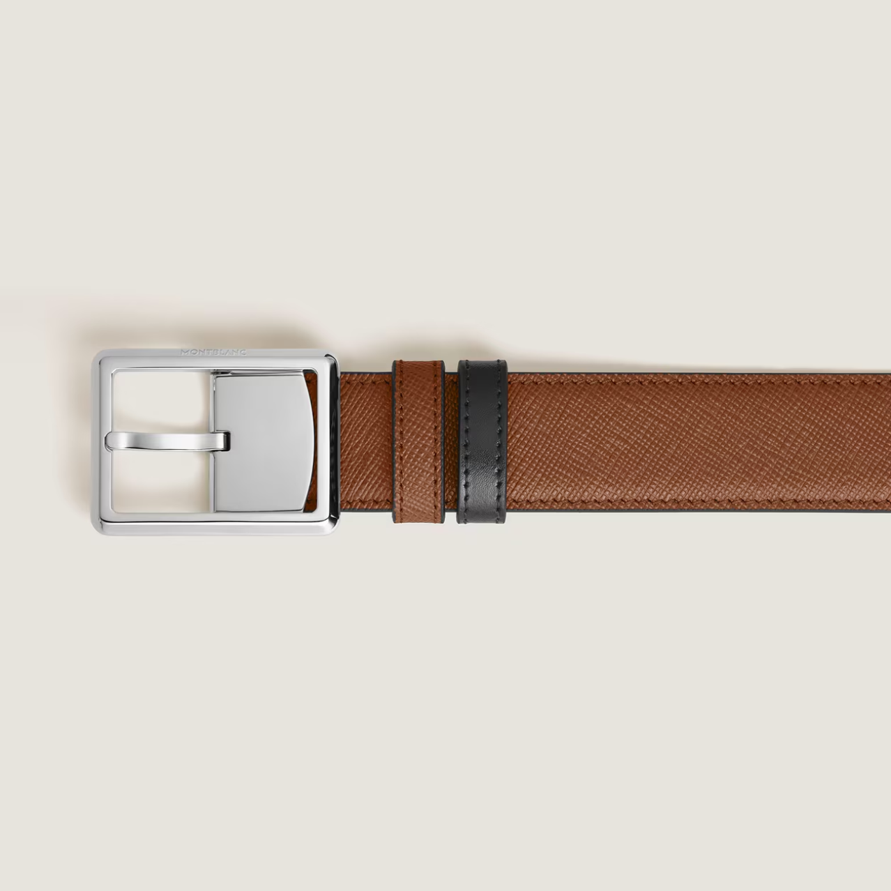 Montblanc Rectangular 30 mm Belt in Sartorial Leather