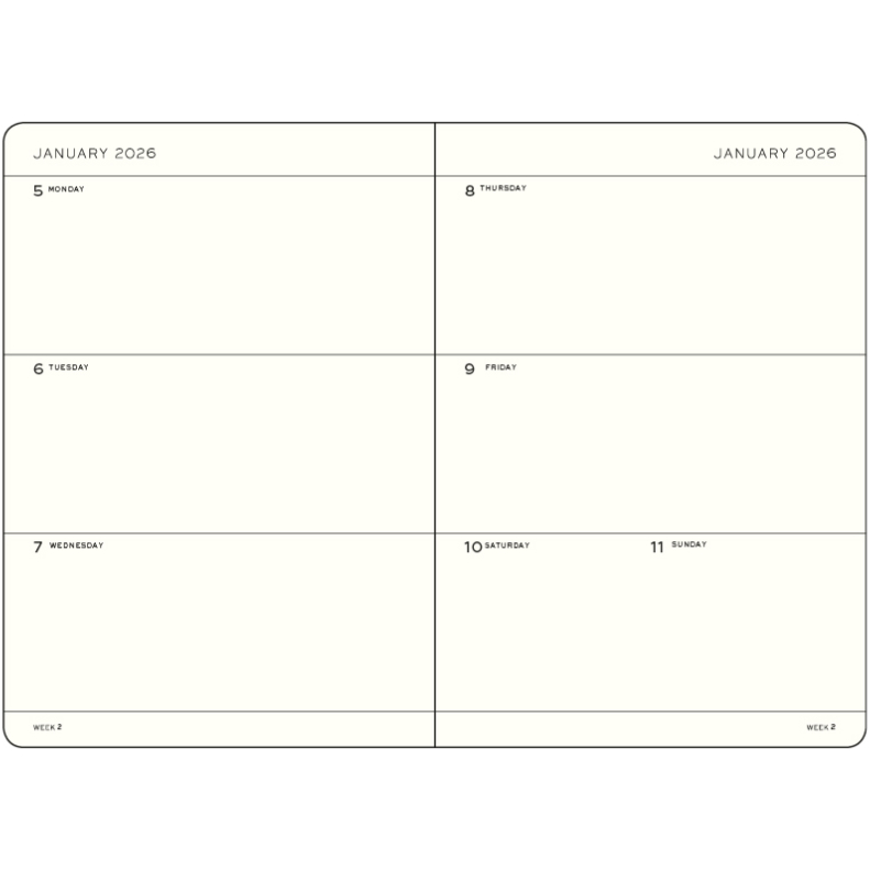 Leuchtturm1917 Weekly Planner 2026 B6+ Softcover - Pencraft the boutique