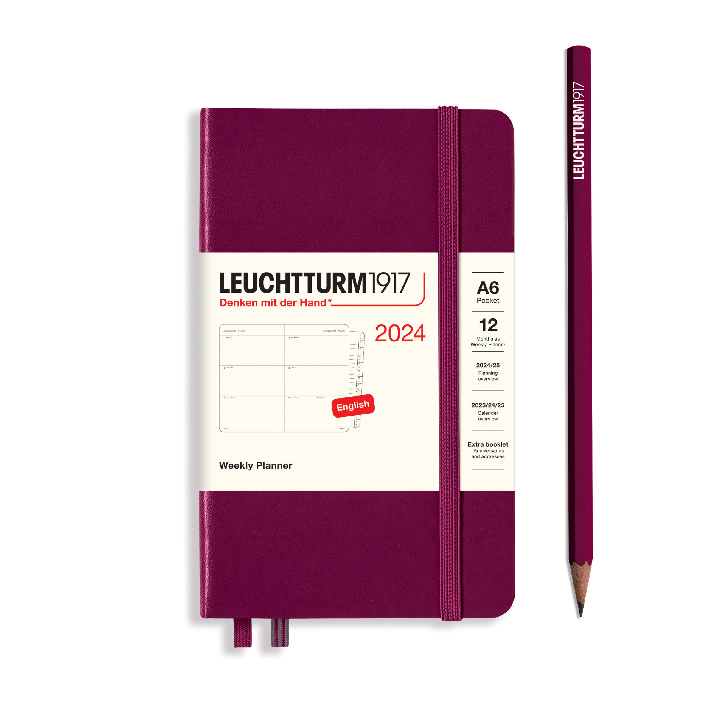 Leuchtturm1917 Weekly Planner Hard Cover Pocket A6 2024 - Pencraft the boutique