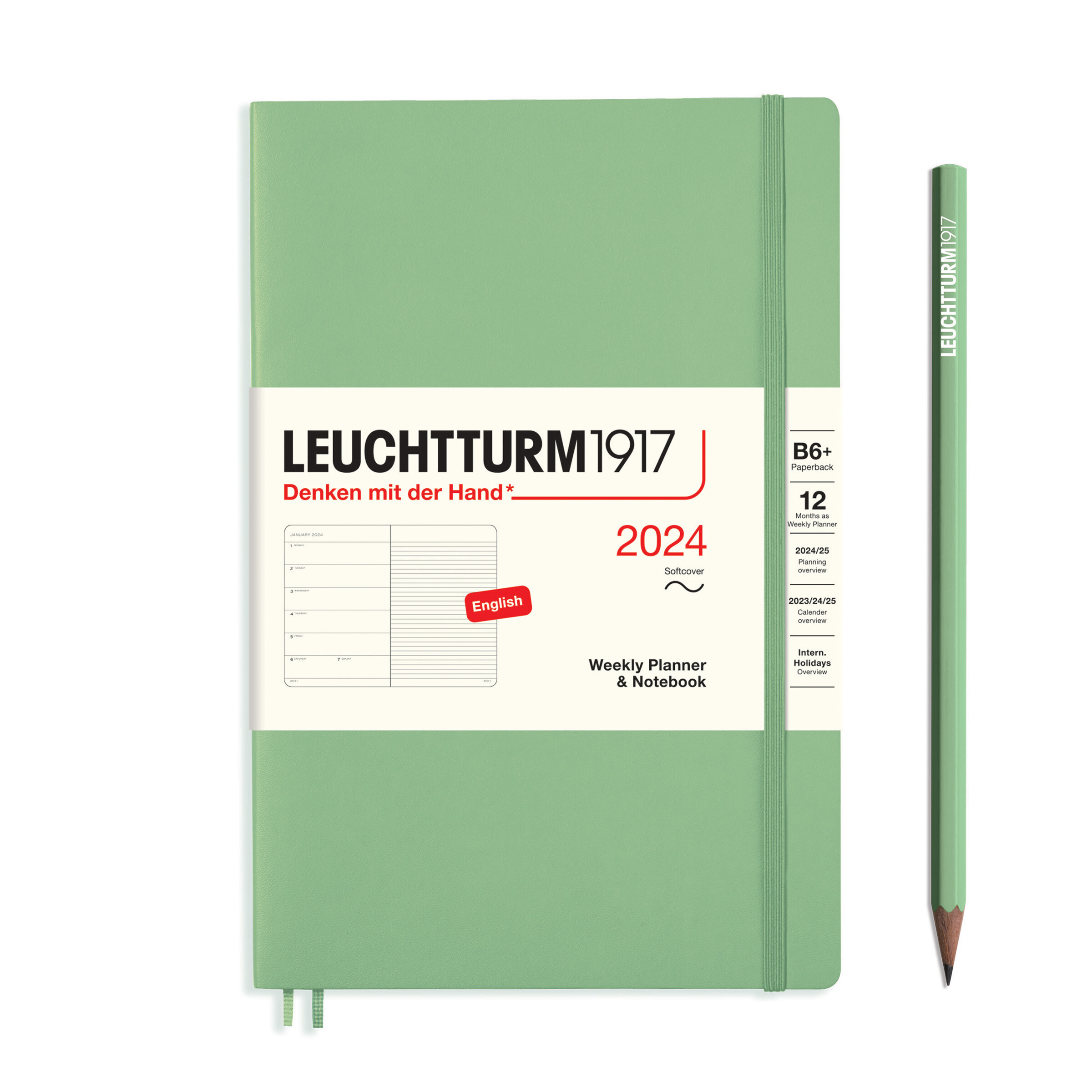 Leuchtturm1917 Weekly Planner & Notebook Soft Cover B6+ 2024 - Pencraft the boutique