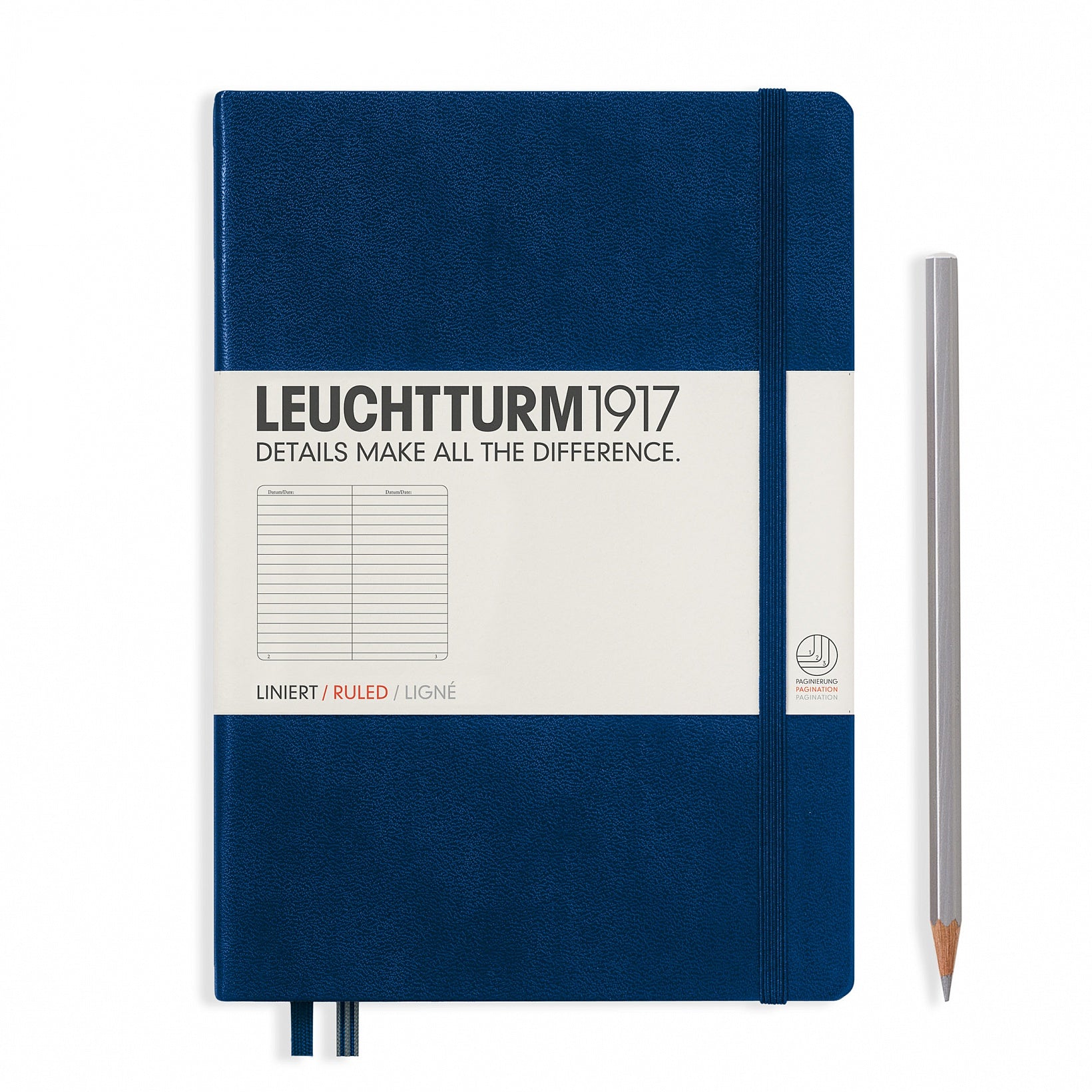 Leuchtturm1917 Notebook Medium (A5) Ruled Navy - Pencraft the boutique