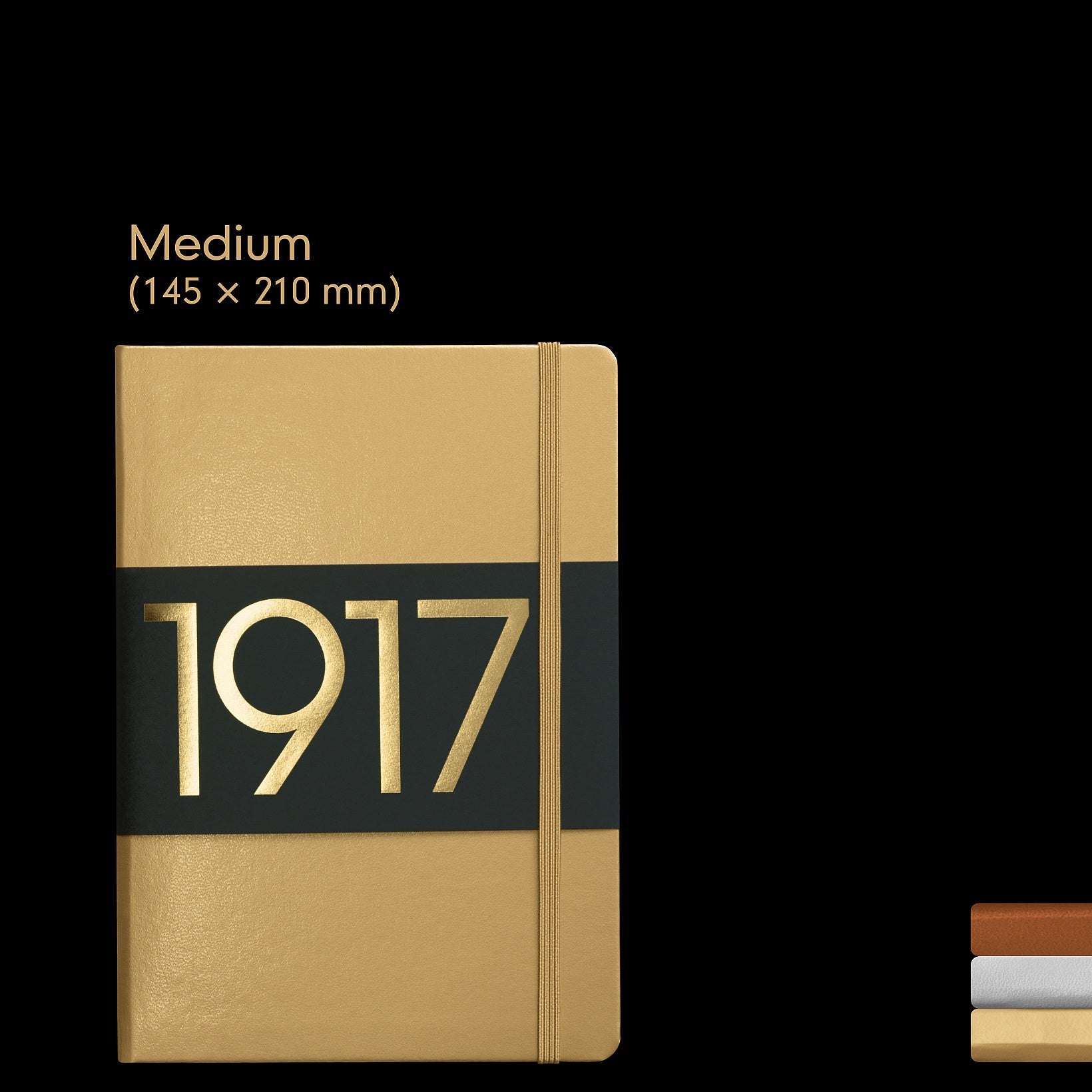 Leuchtturm1917 Notebook Medium (A5) Plain Gold Special Edition - Pencraft the boutique