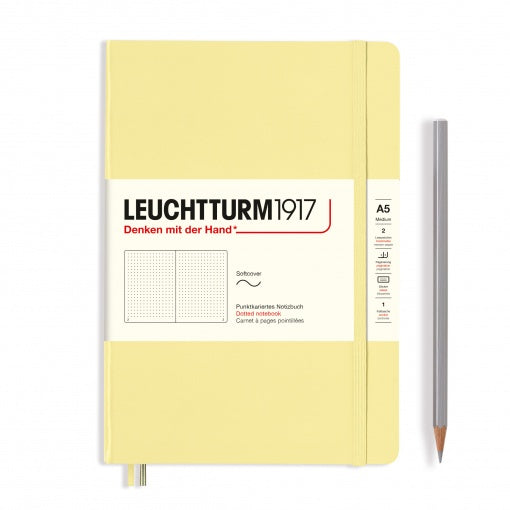 Leuchtturm1917 Notebook Softcover Medium (A5) Dotted Vanilla - Pencraft the boutique