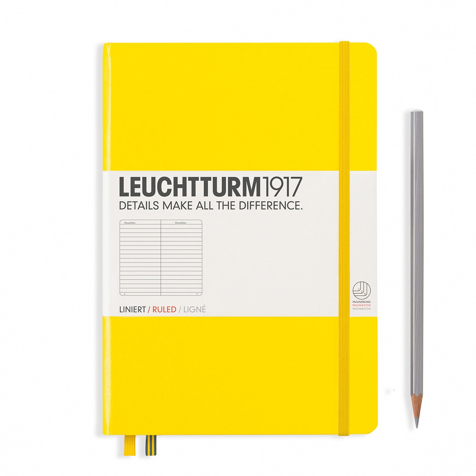 Leuchtturm1917 Notebook Medium (A5) Ruled Lemon - Pencraft the boutique