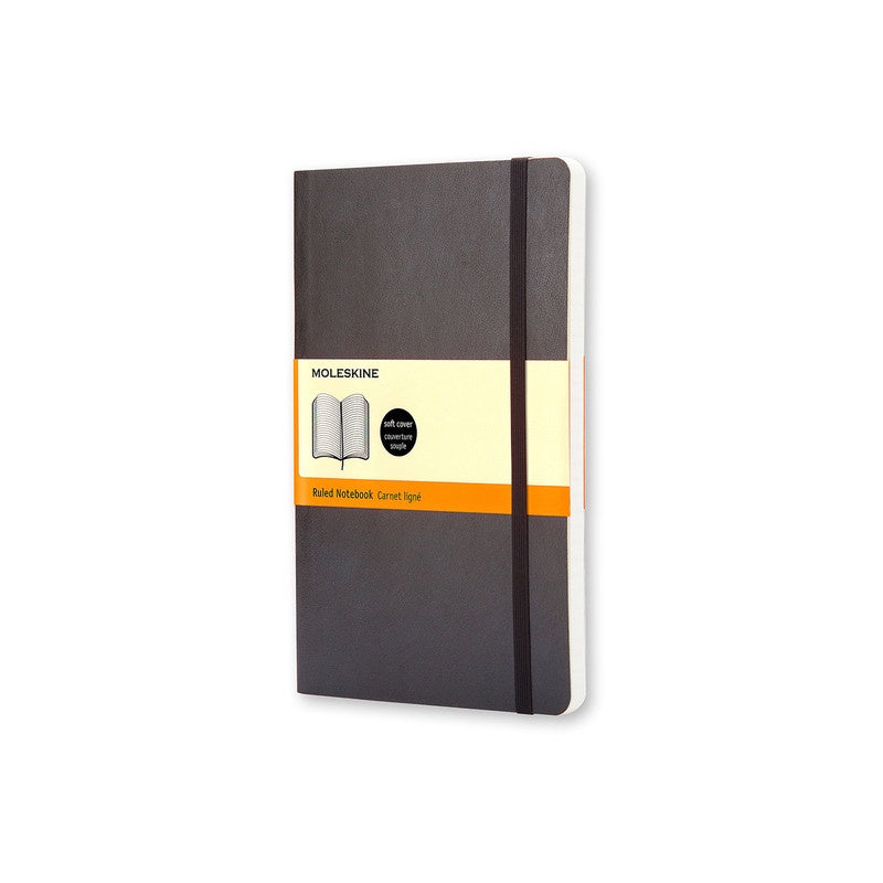 Moleskine Classic Soft Cover Notebook Ruled Large Black - Pencraft the boutique