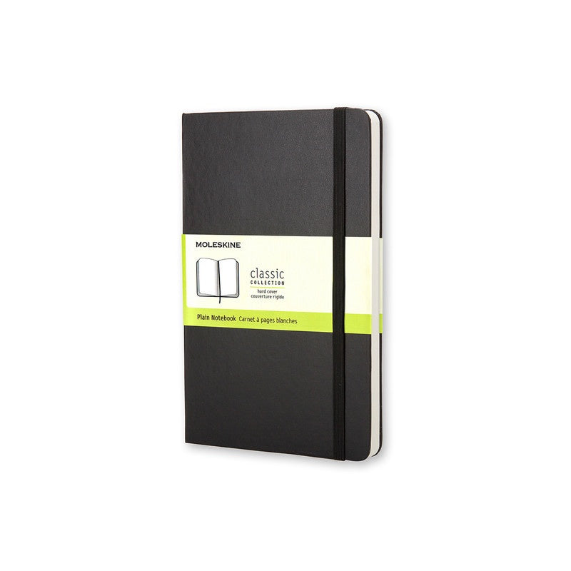 Moleskine Classic Hard Cover Notebook Plain Large Black - Pencraft the boutique