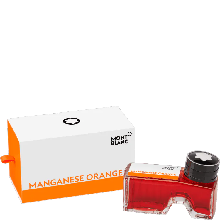 Montblanc Ink Bottle 60ml Manganese Orange - Pencraft the boutique