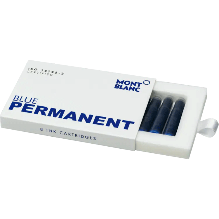 Montblanc Ink Cartridge Permanent (8pk) - Pencraft the boutique