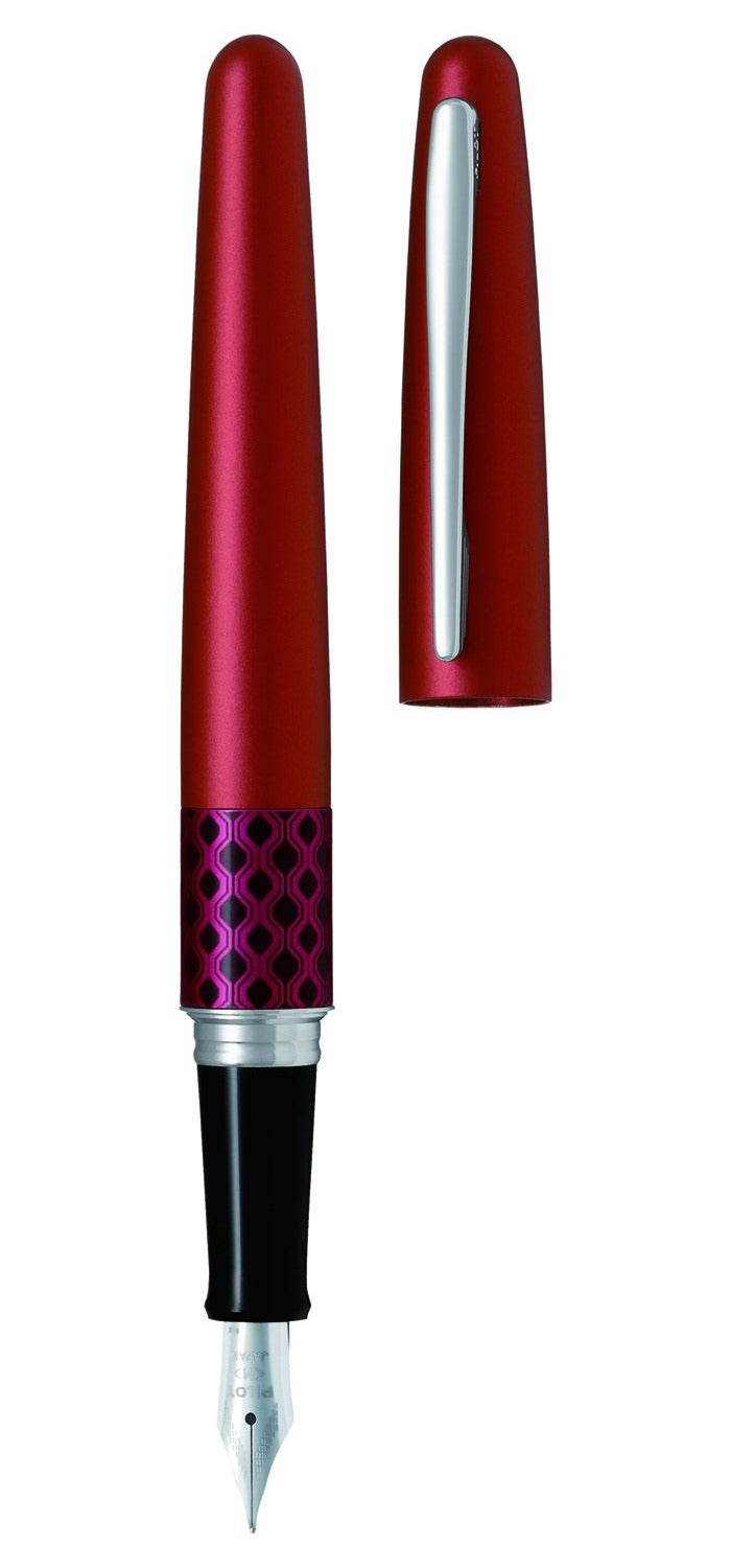 Pilot Metropolitan Wave Red Fountain Pen - Pencraft the boutique
