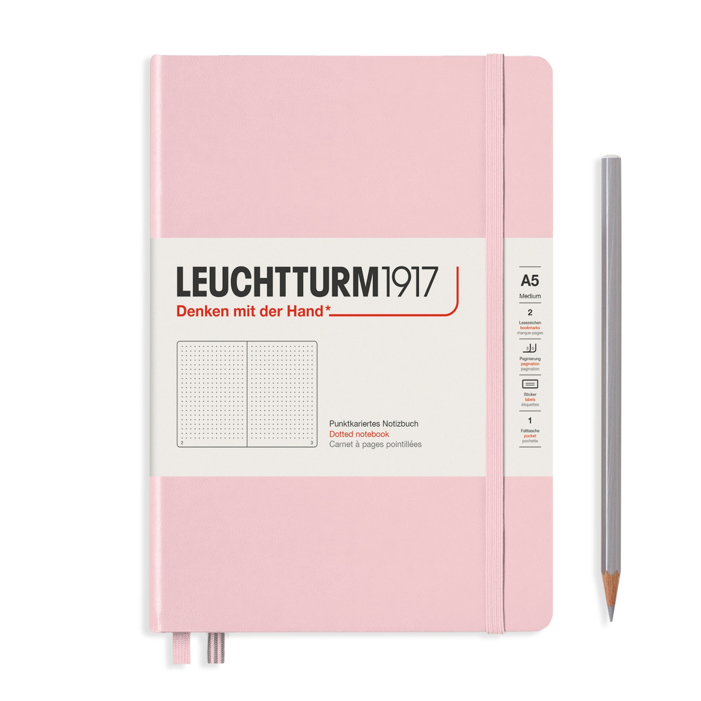 Leuchtturm1917 Notebook Medium (A5) Dotted Powder - Pencraft the boutique