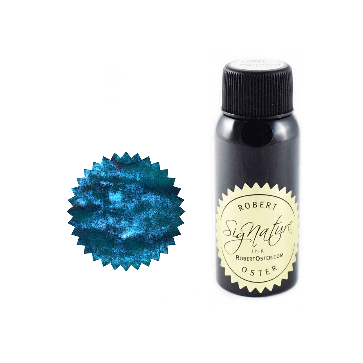 Robert Oster Signature Shake n Shimmy Ink Bottle Crystal Marine - Pencraft the boutique