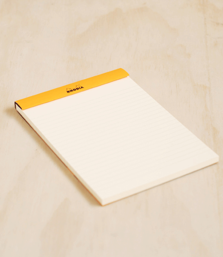 Rhodia Premium R Pad #16 Ruled A5 Black - Pencraft the boutique