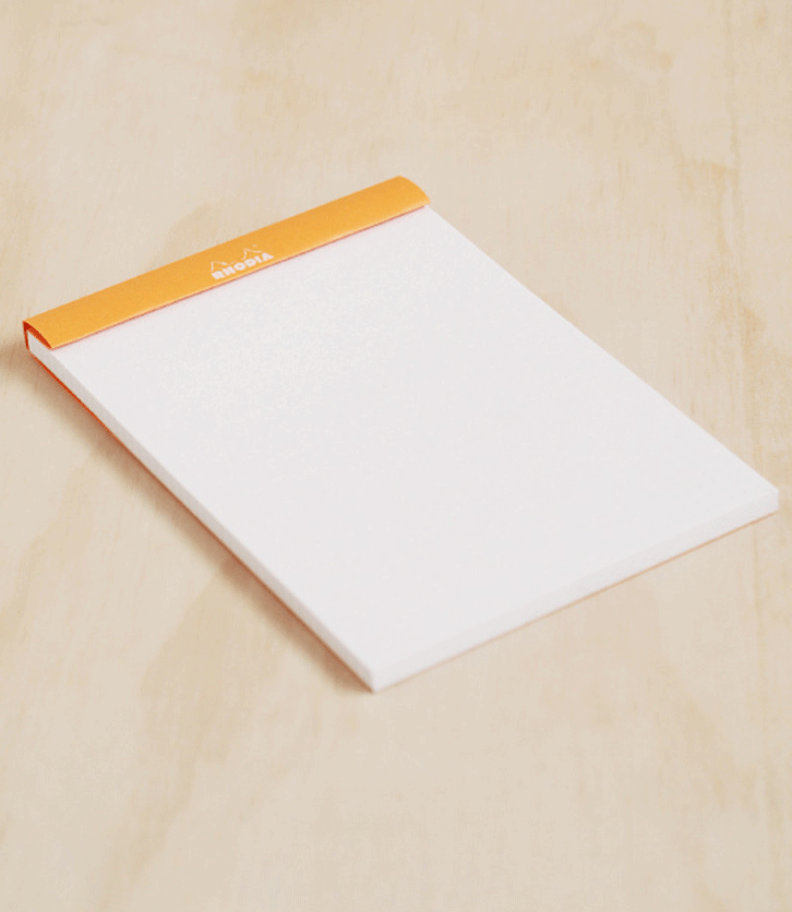 Rhodia Pad #16 Top Stapled Dot Grid A5 Orange - Pencraft the boutique