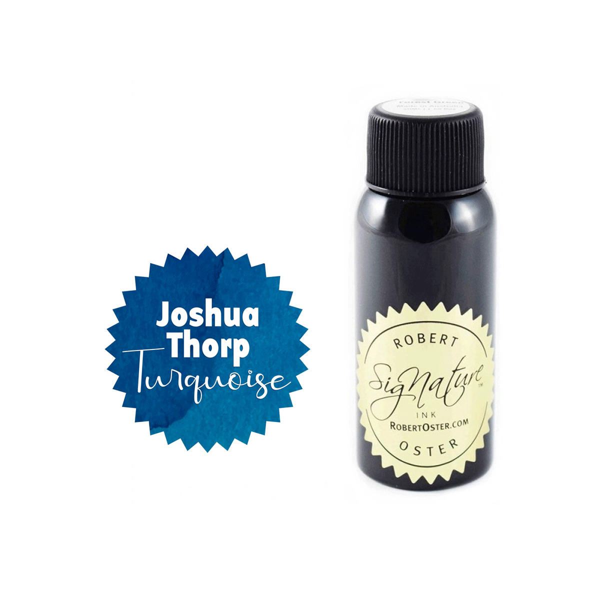 Robert Oster Signature Ink Bottle Joshua Thorp Turquoise - Pencraft the boutique