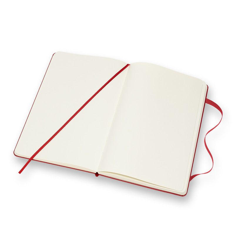 Moleskine Classic Hard Cover Notebook Plain Large Red - Pencraft the boutique