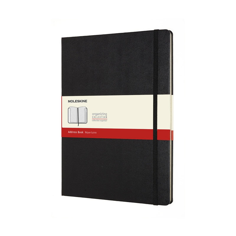 Moleskine Classic Hard Cover Notebook Address Book Extra Large Black - Pencraft the boutique