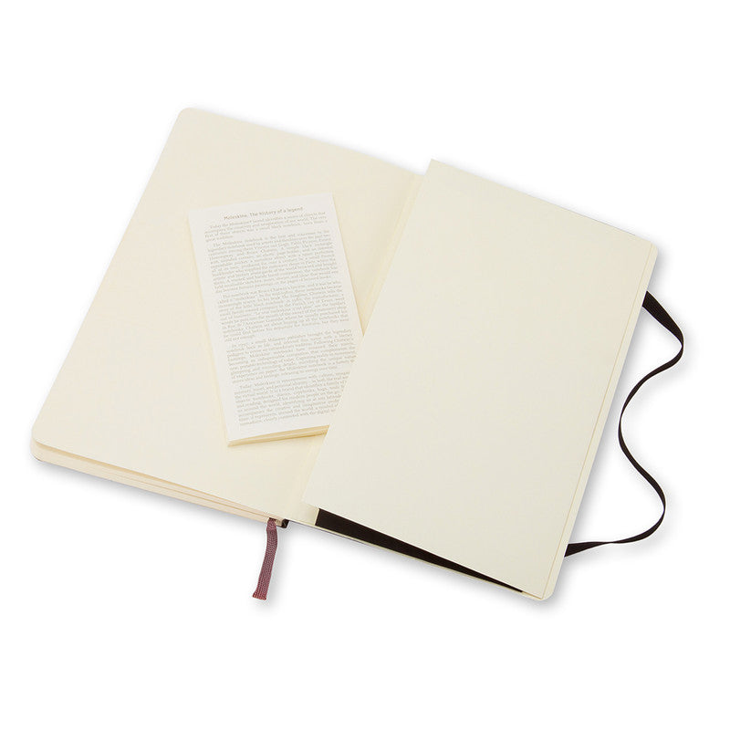 Moleskine Classic Soft Cover Notebook Plain Large Black - Pencraft the boutique