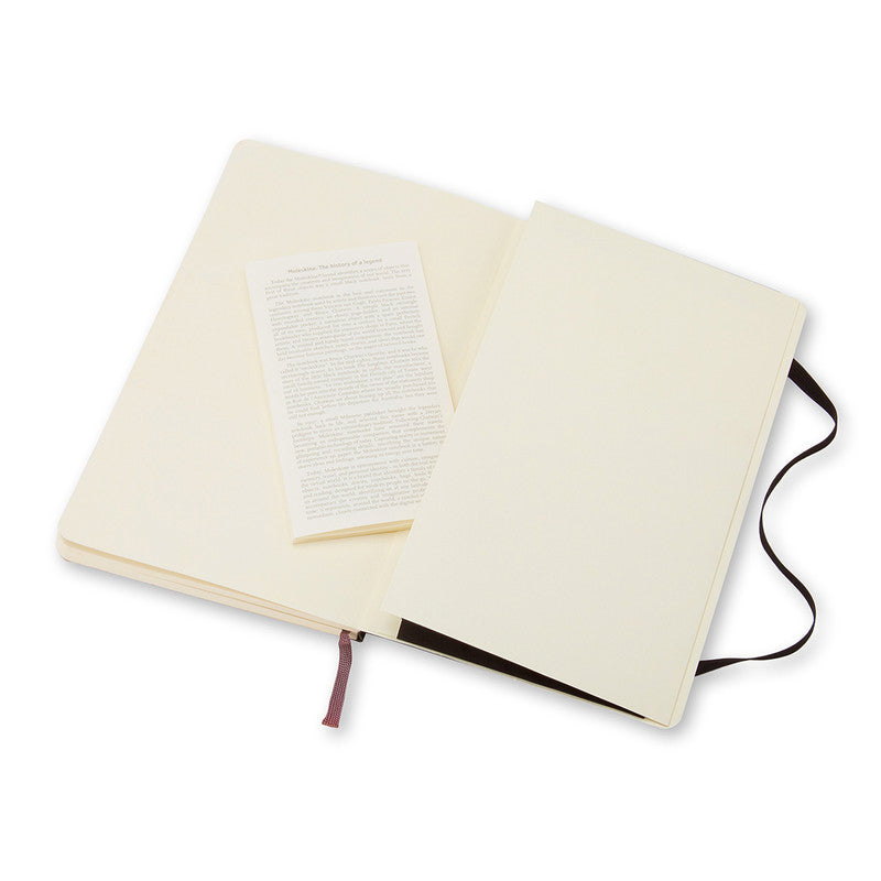 Moleskine Classic Soft Cover Notebook Ruled Large Black - Pencraft the boutique