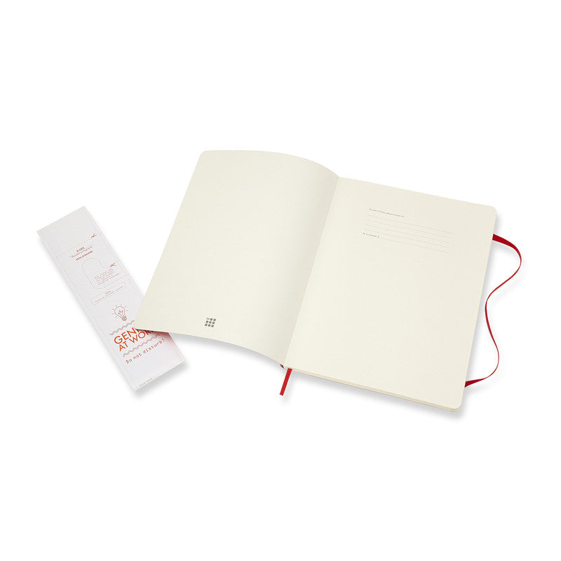 Moleskine Classic Soft Cover Notebook Plain Extra Large Scarlet Red - Pencraft the boutique
