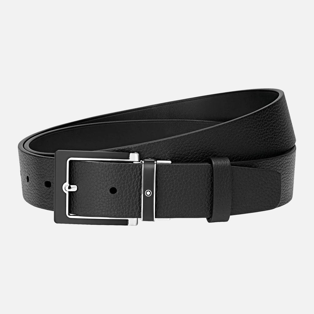 Montblanc Belt Square Palladium Coated Reversible - Pencraft the boutique