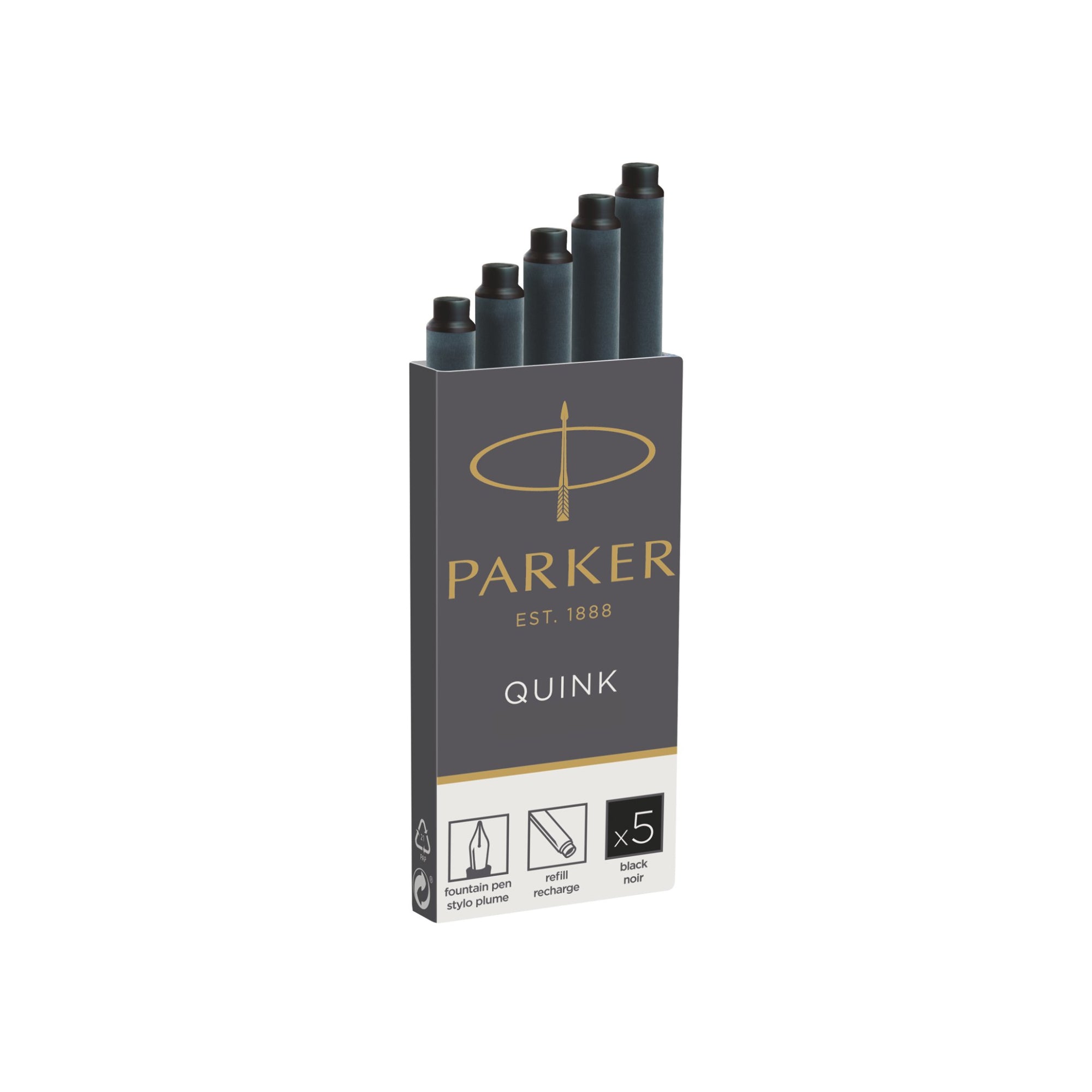 Parker Quink Ink Cartridge (5pk) - Pencraft the boutique