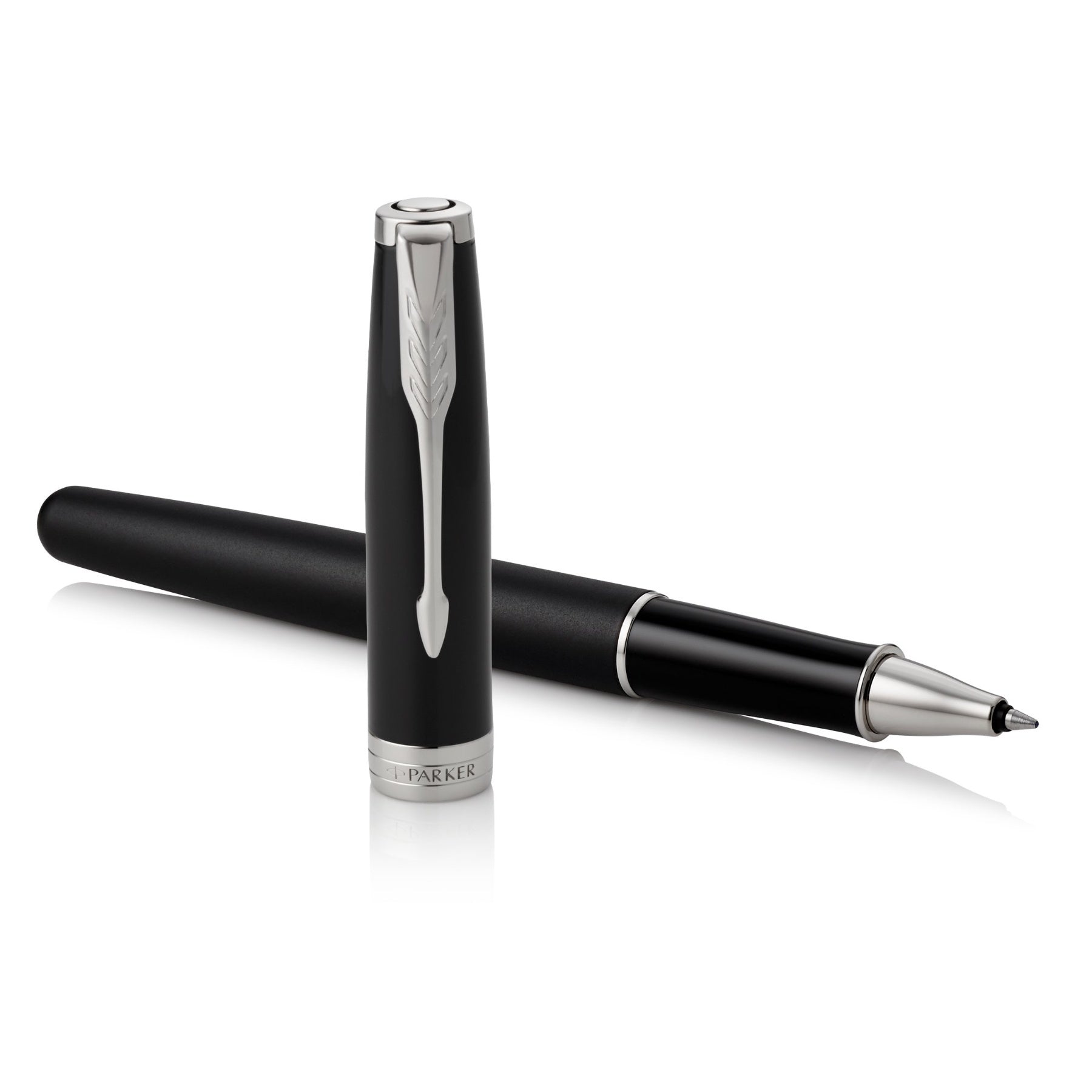 Parker Sonnet Black Lacquer Palladium Trim Rollerball - Pencraft the boutique