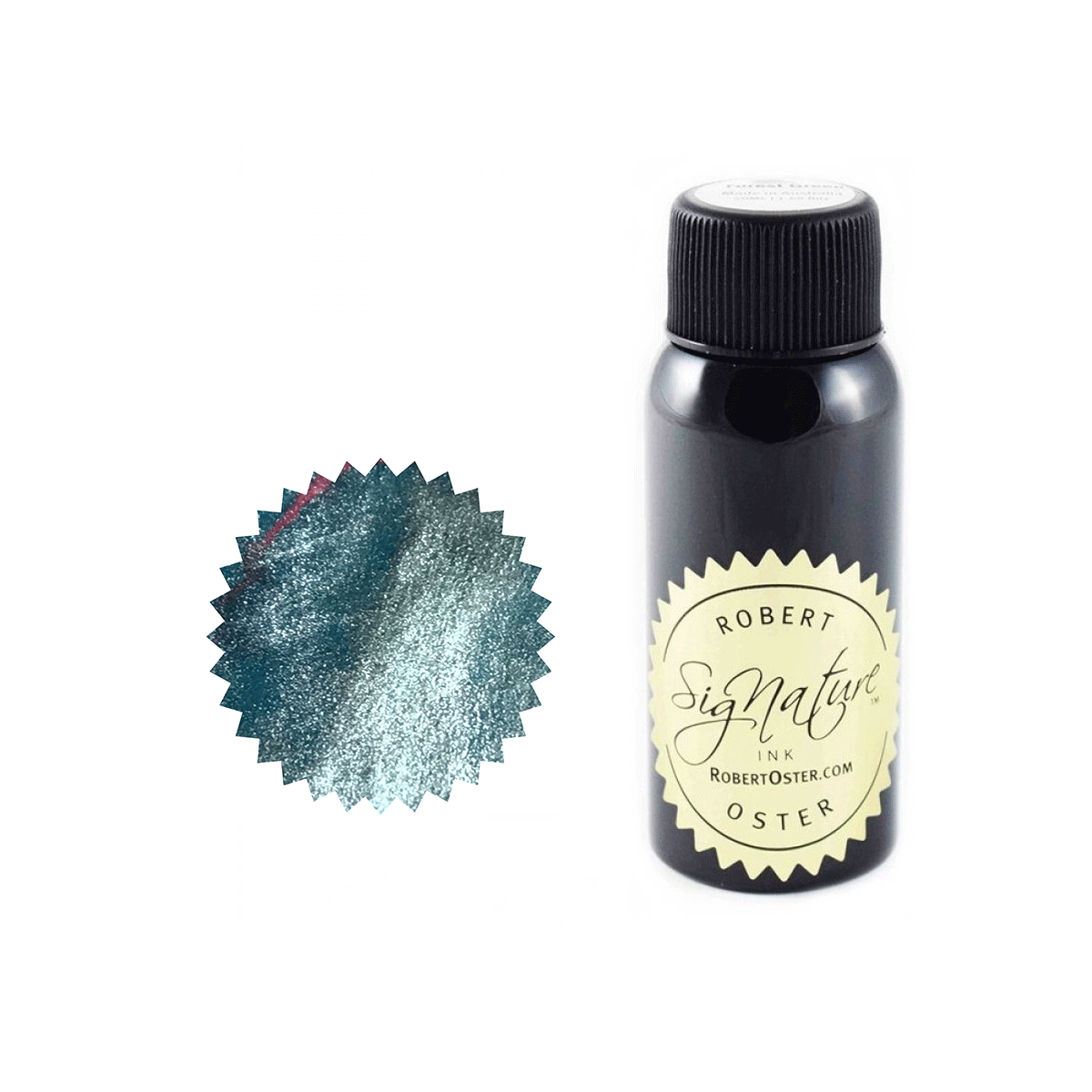 Robert Oster Signature Shake n Shimmy Ink Bottle Silver Fire & Ice - Pencraft the boutique