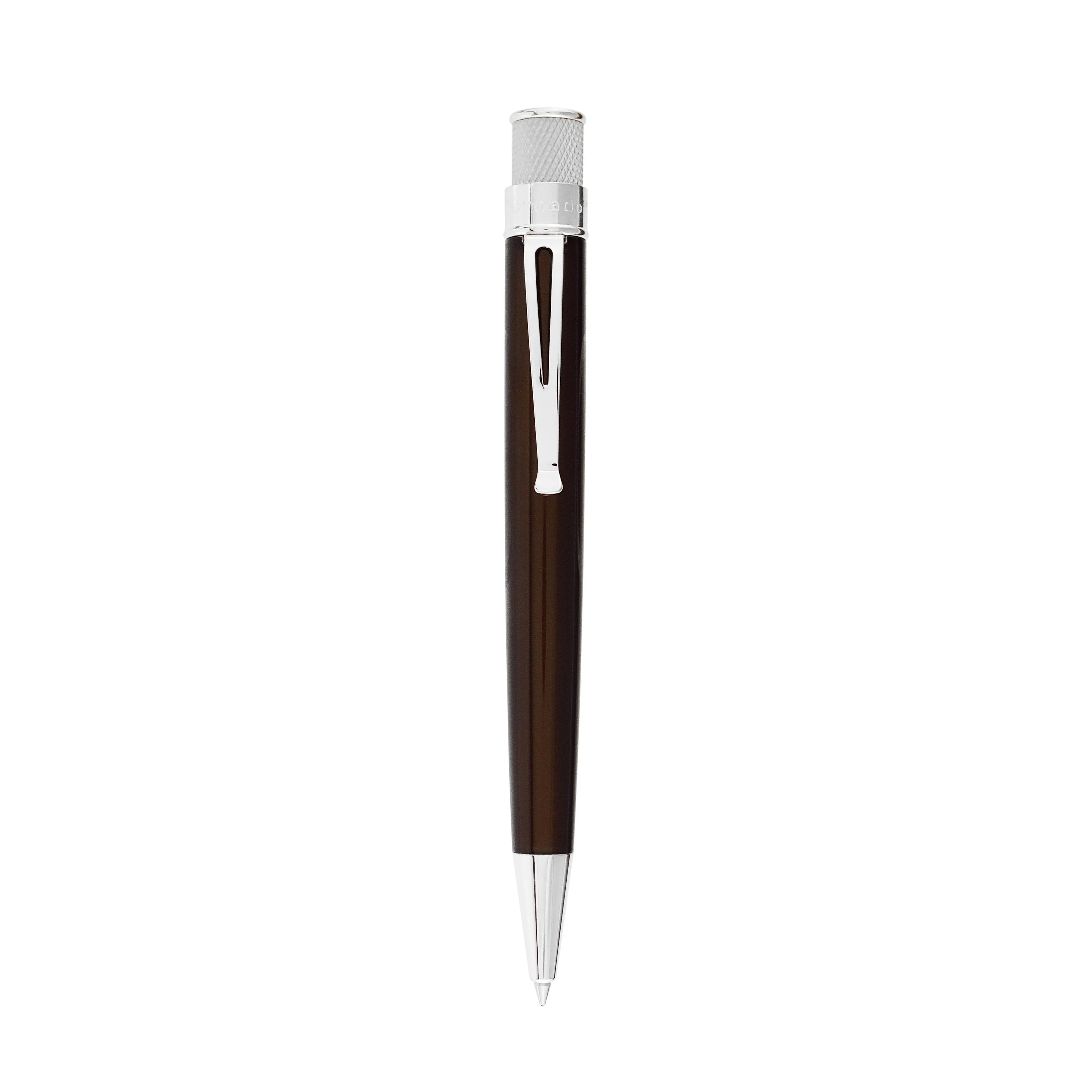 Retro 51 Tornado Classic Lacquer Brown Chrome Rollerball - Pencraft the boutique