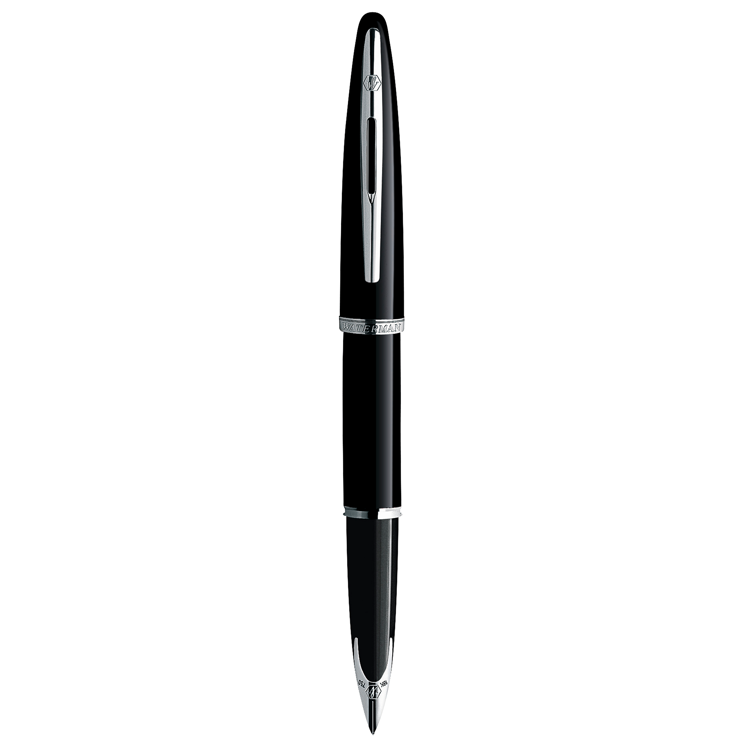 Waterman Carene Black Sea Silver Trim Fountain Pen Medium - Pencraft the boutique