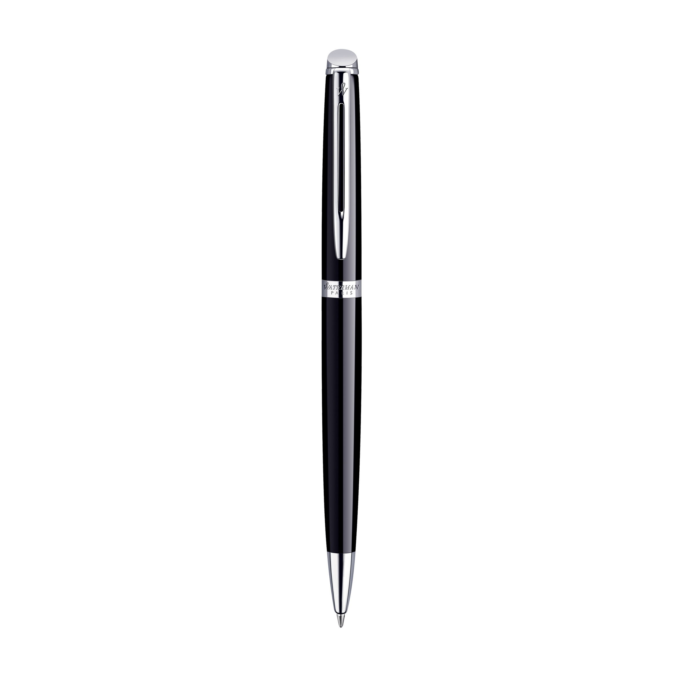 Waterman Hemisphere Black Lacquer Chrome Trim Ballpoint - Pencraft the boutique