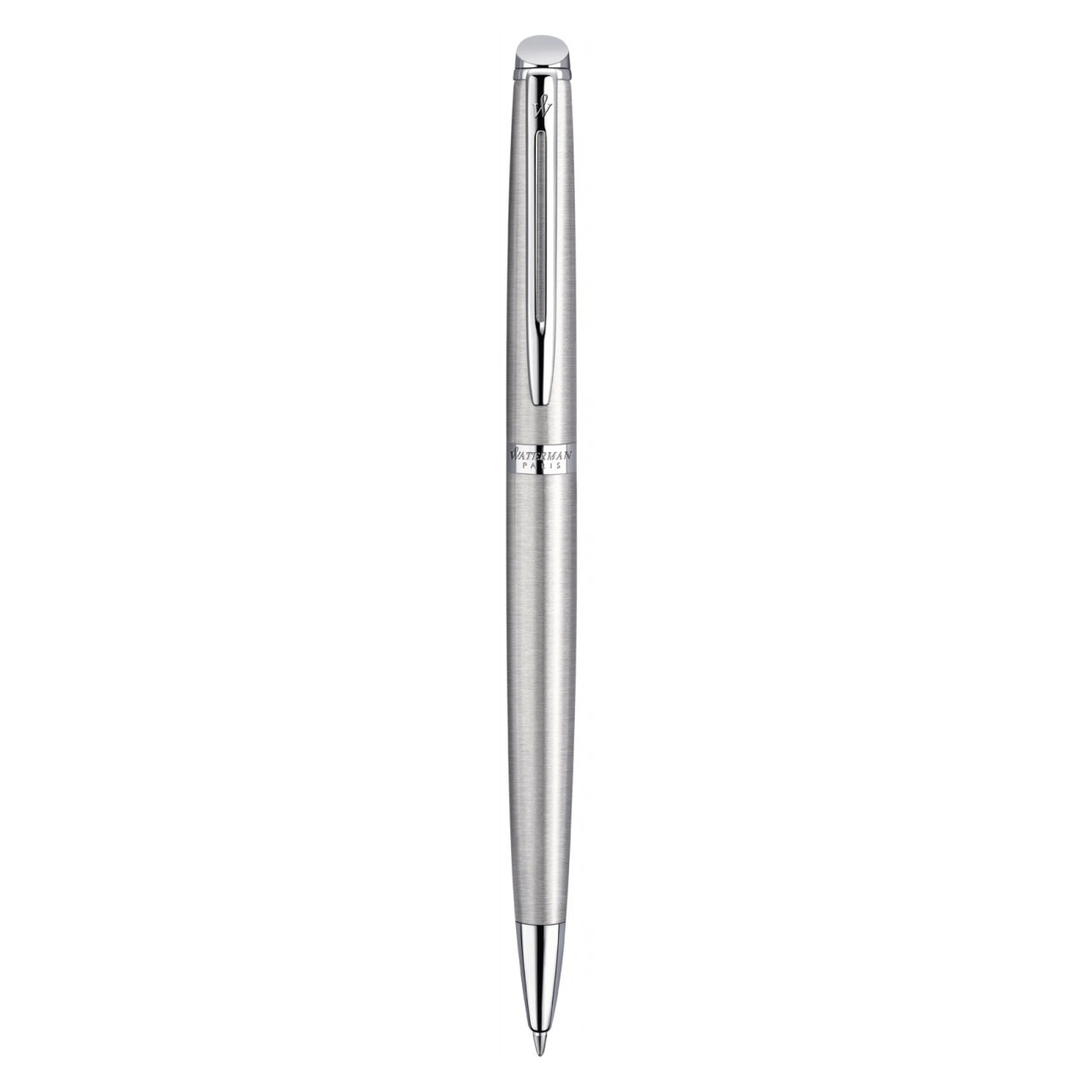 Waterman Hemisphere Stainless Steel Chrome Trim Ballpoint - Pencraft the boutique
