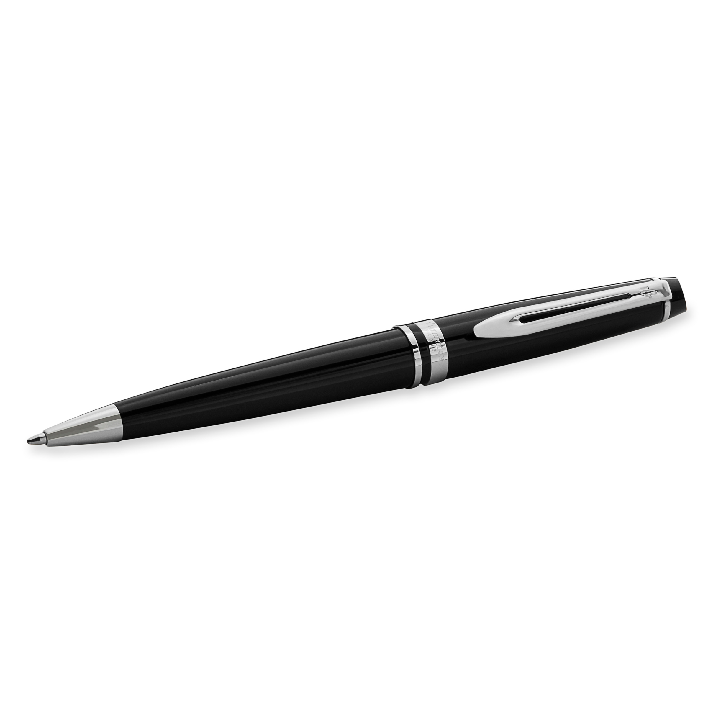 Waterman Expert Black Lacquer Chrome Trim Ballpoint - Pencraft the boutique