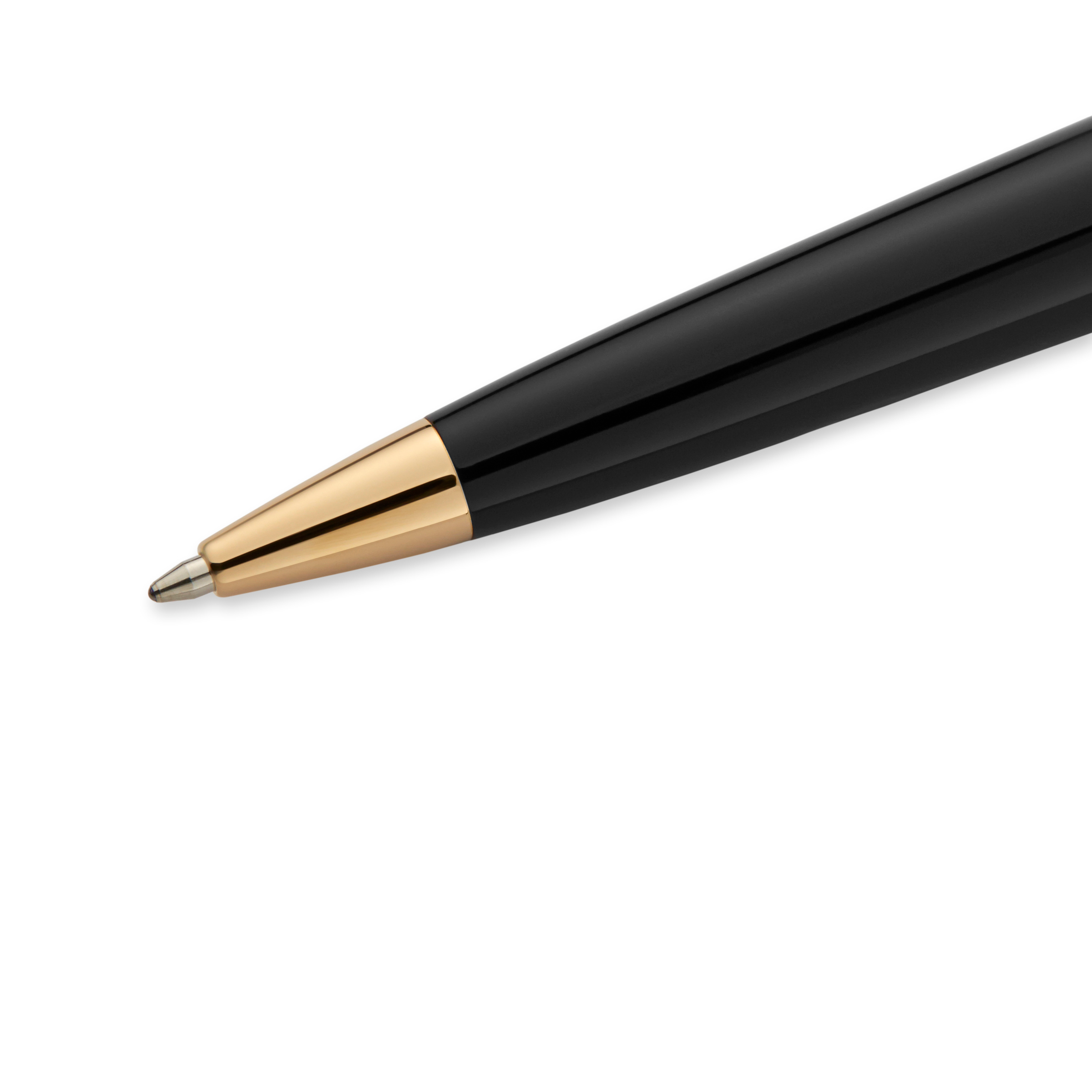 Waterman Expert Black Lacquer Gold Trim Ballpoint - Pencraft the boutique