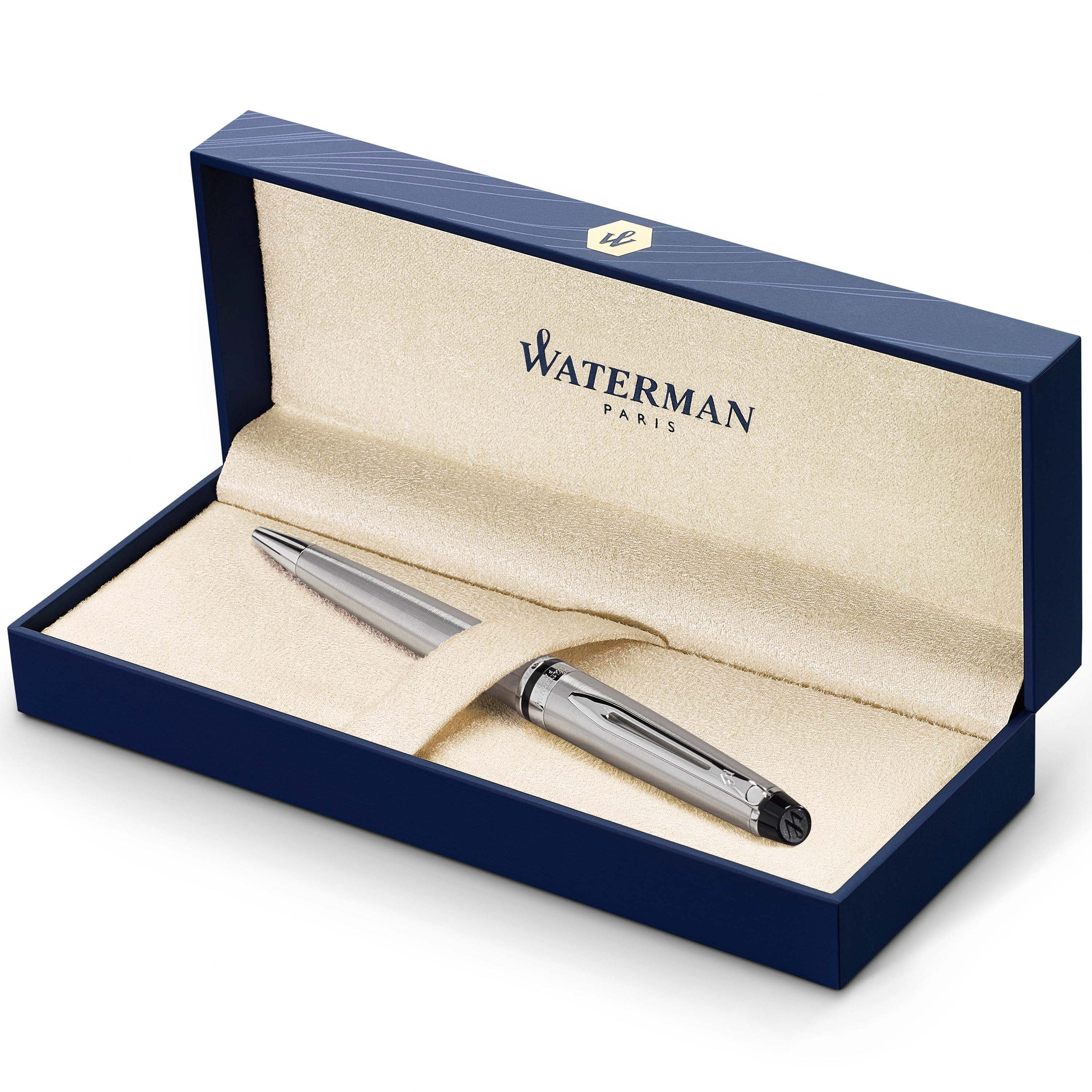 Waterman Expert Stainless Steel Chrome Trim Ballpoint - Pencraft the boutique