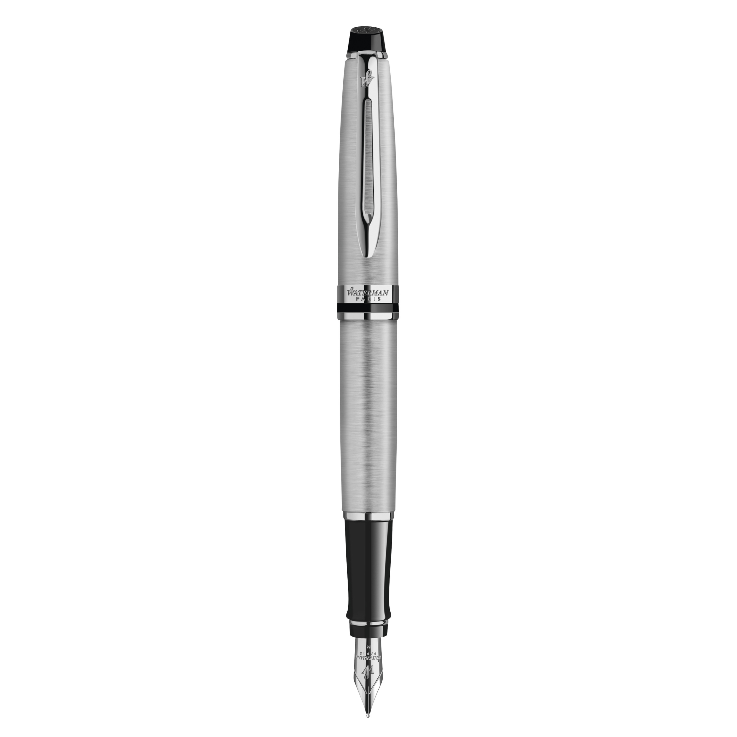 Waterman Expert Stainless Steel Chrome Trim Fountain Pen - Pencraft the boutique