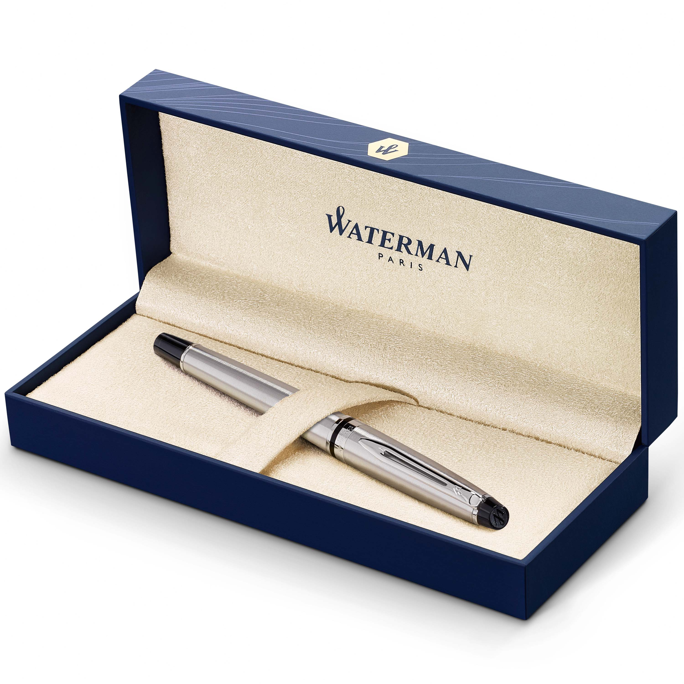 Waterman Expert Stainless Steel Chrome Trim Fountain Pen - Pencraft the boutique