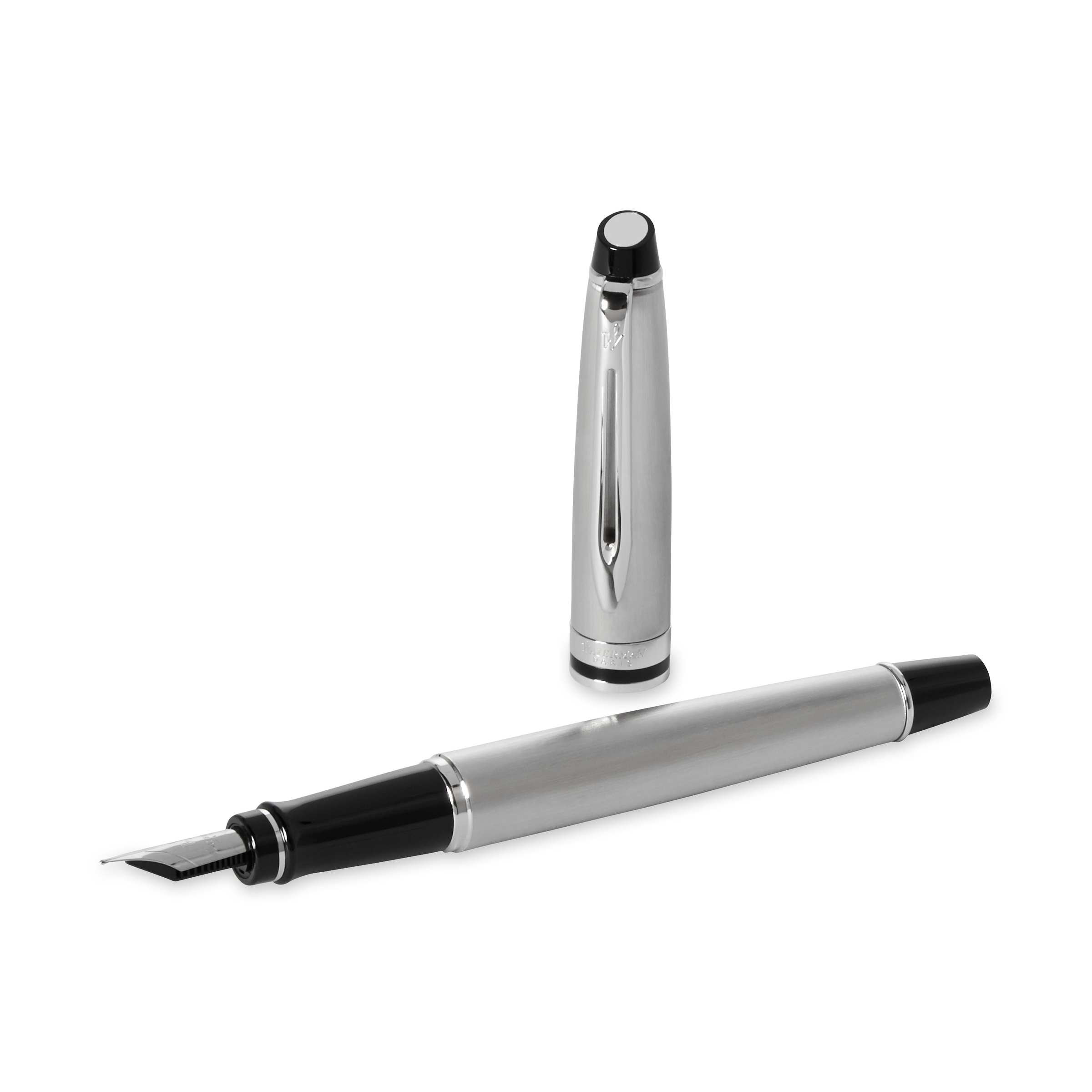 Waterman Expert Stainless Steel Chrome Trim Fountain Pen - Pencraft the boutique