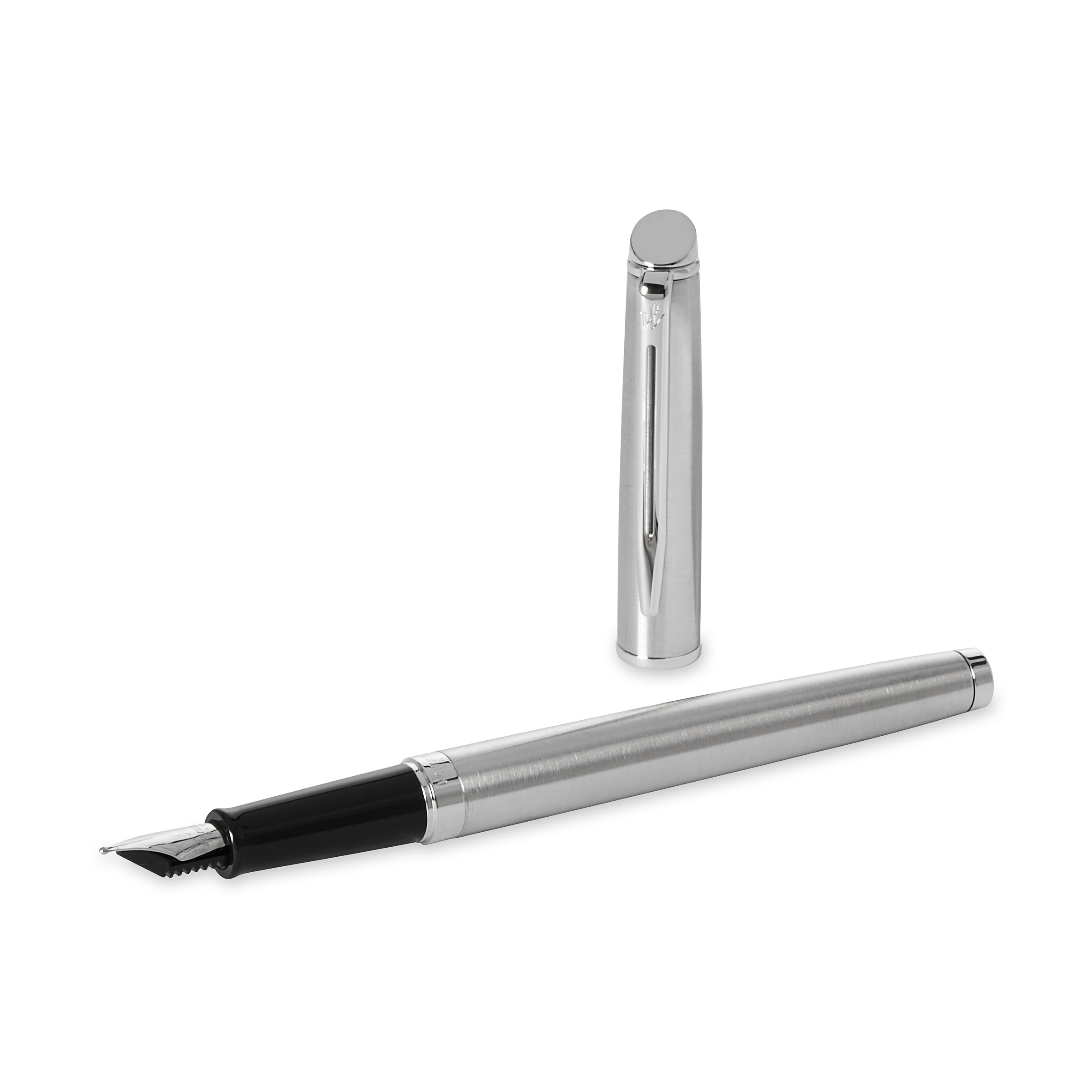 Waterman Hemisphere Stainless Steel Chrome Trim Fountain Pen - Pencraft the boutique