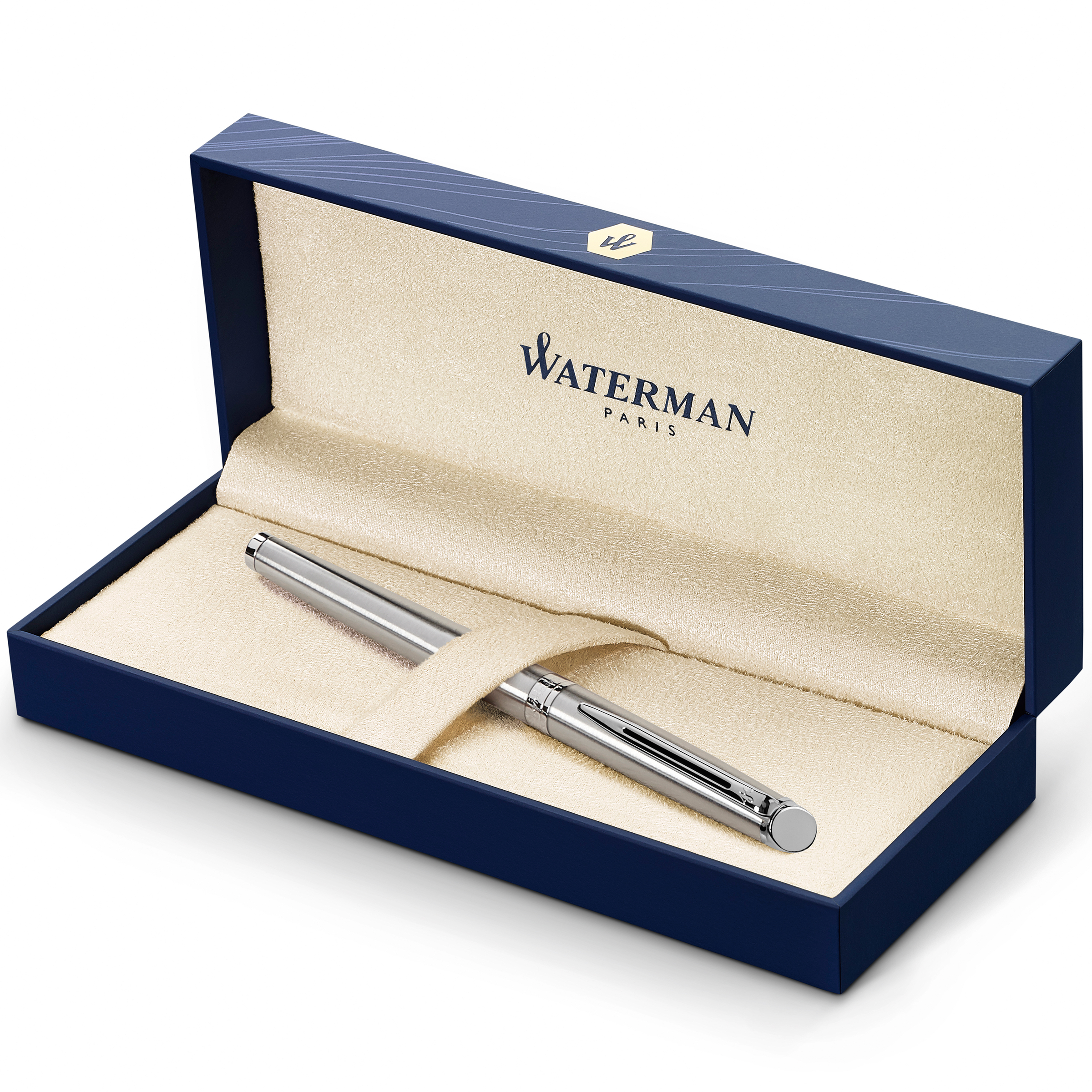 Waterman Hemisphere Stainless Steel Chrome Trim Fountain Pen - Pencraft the boutique