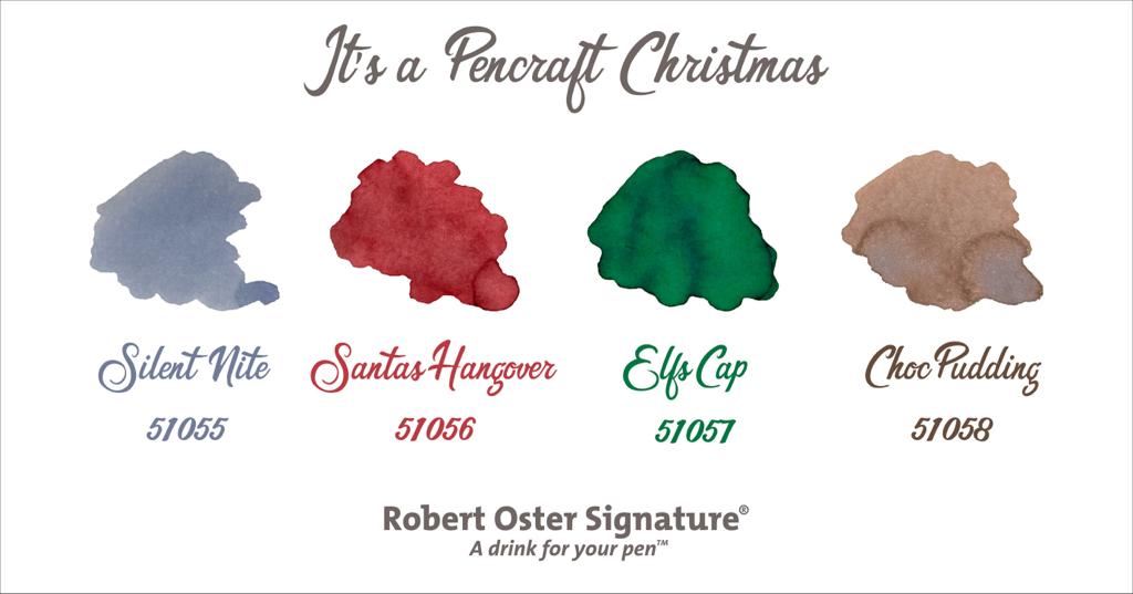 Robert Oster Signature Ink Bottle Holiday Season LE Silent Nite - Pencraft the boutique