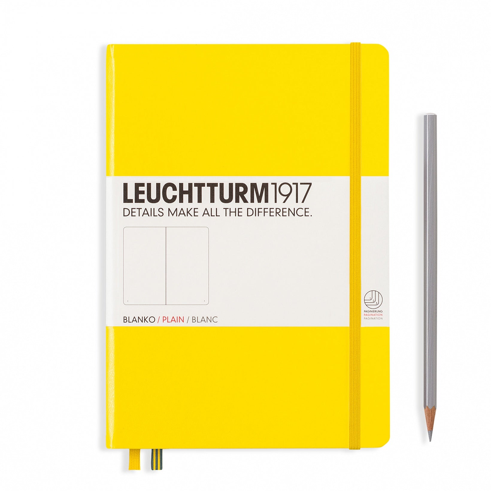 Leuchtturm1917 Notebook Medium (A5) Plain Lemon - Pencraft the boutique